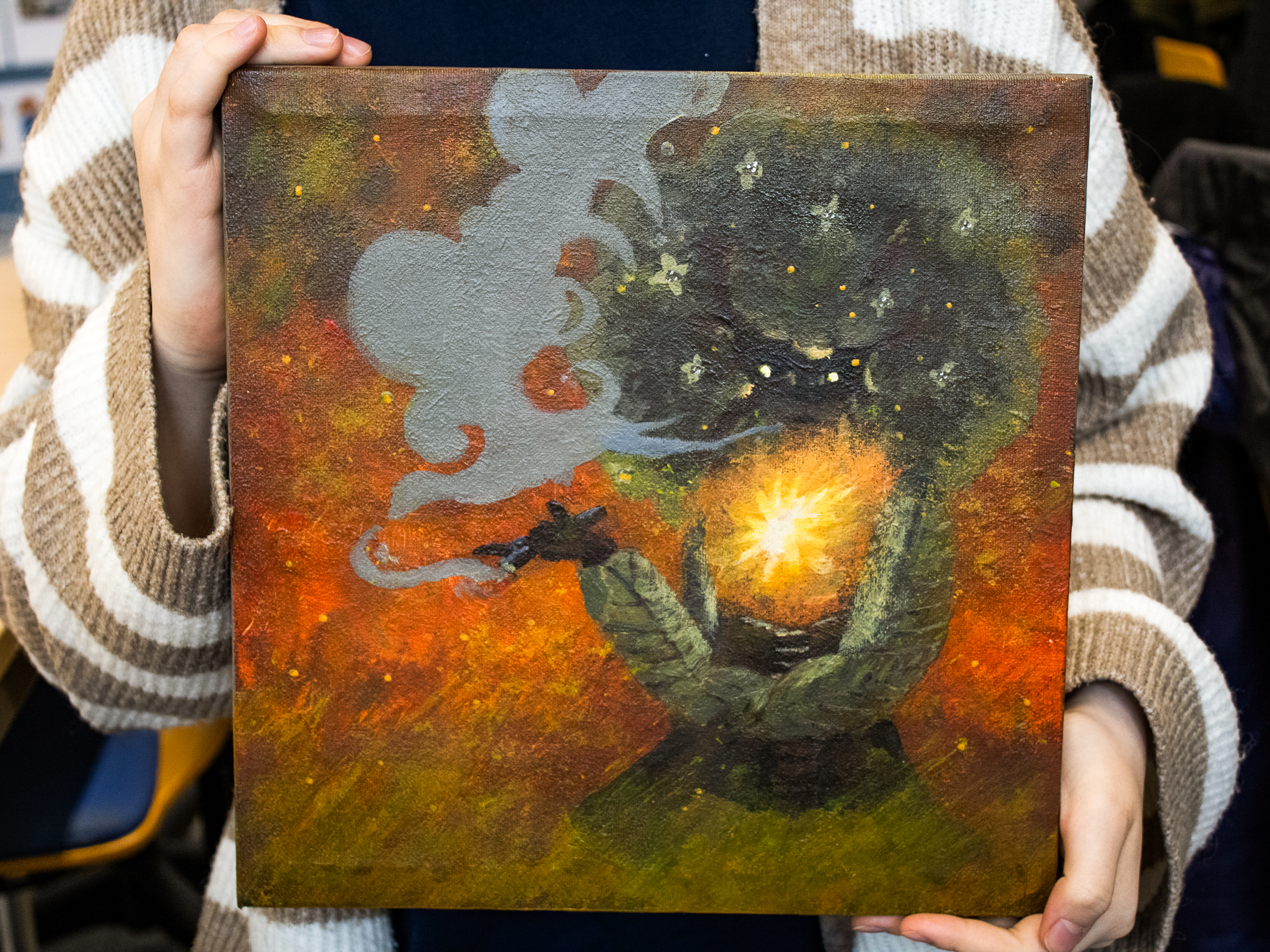 Schilderij “Aansteker”